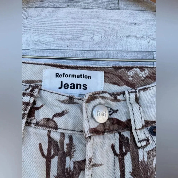 Reformation Sonora high-waisted straight jeans size 23 - Picture 8 of 15